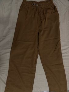 Brown Wide-Leg Trousers