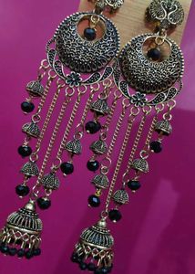 Elegant Jhumka Dangle Long Earrings