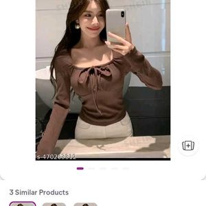 Brown Long Sleeve Top