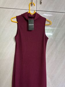 Shein Maroon Bodycon Dress