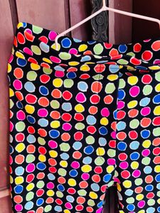 Girls’ Funky Polka Dot Pants With Black T-shirt