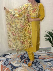Floral Print Kurta Set