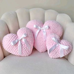 Crochet Heart Pillow