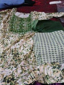 Green Kurta Set