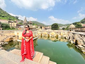 Orange Embroidered Lehenga Choli