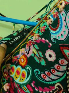 Paisley Print Mini Dress