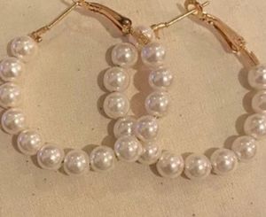 White Pearl Earring