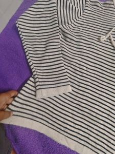 Striped Hoodie Sweater