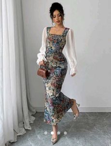 Floral Print Midi Dress