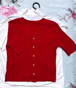 Red Korean Tops