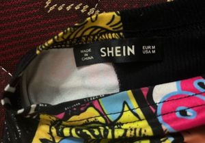 SHEIN Women’s Trendy Front Tie Crop Top – Medium