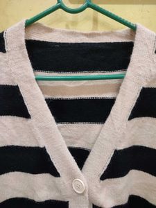cardigan black+ white 38-46