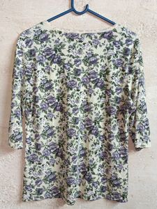Trendy Women&#39;s Floral Fashion Top Multicolour