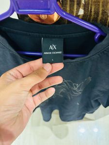 Armani Exchange Black Logo Tshirt
