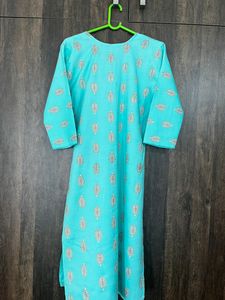 Light Sea Green Straight kurta