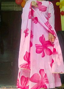 Two Anarkali With Dupatta