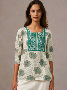 Floral Embroidered Kurti