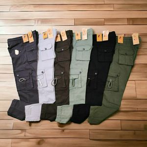Ankle Length Six Pockets Joggers Green 3