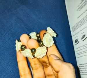 Peach Beaded Bracelet