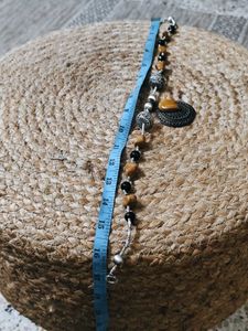 Vintage Tiger Eye And Black Onyx Necklace