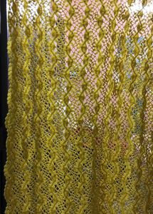 Yellow Crochet Shawl
