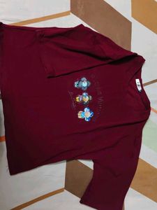 Burgundy Graphic Tee