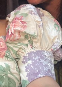 Floral Puff Sleeve Midi Dress