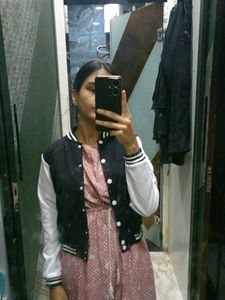 Back White Korean Jacket