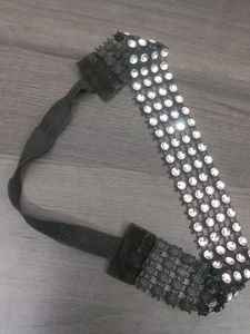 Studded Black Hair Band