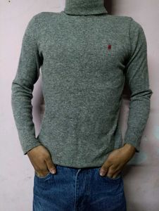 Gray Turtleneck Sweater