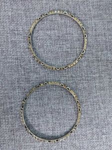 Oxidized Gold Bangles