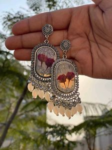 Rose Bud Preserved Jhumka