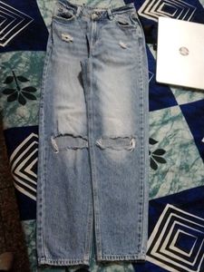 Ripped Light Wash Jeans