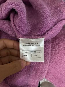 Elegant Pink Knit Cardigan