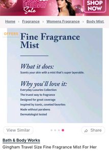 Bath &amp; Body Works Gingham Mist