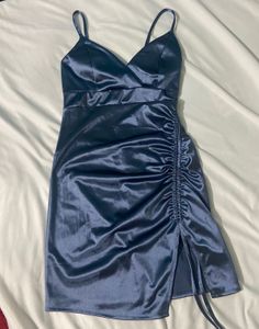 Blue Korean Bodycon Dress