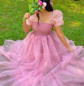 Pink Organza birthday Dress