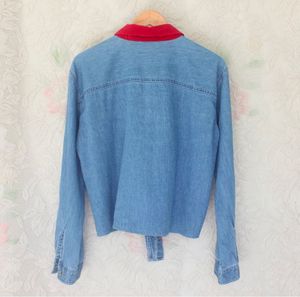 Front Tie Embroidered Shirt