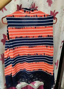 Trendy Stylish Top &amp; Shrug attached set