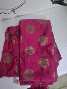 Pink &amp; Gold Design Fabric 2