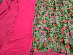 Floral Print Saree