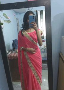 Pink Saree