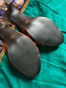 JLM Leopard Print Kitten Heels