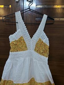 💯😍 Stylish Long White Dress 😍For Girls