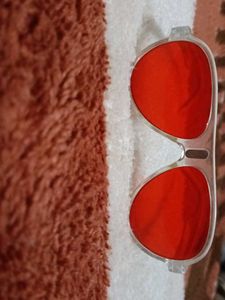 Red Colour Stylish Goggles And Sunglasses