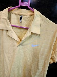Nike Yellow Polo Shirt