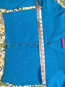 Women’s Blue Cardigan Sweater