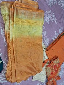 Orange & Gold Sari