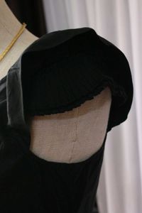 Black Flutter Sleeve Top