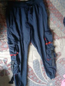 Blue Cargo Pants For Streetwear